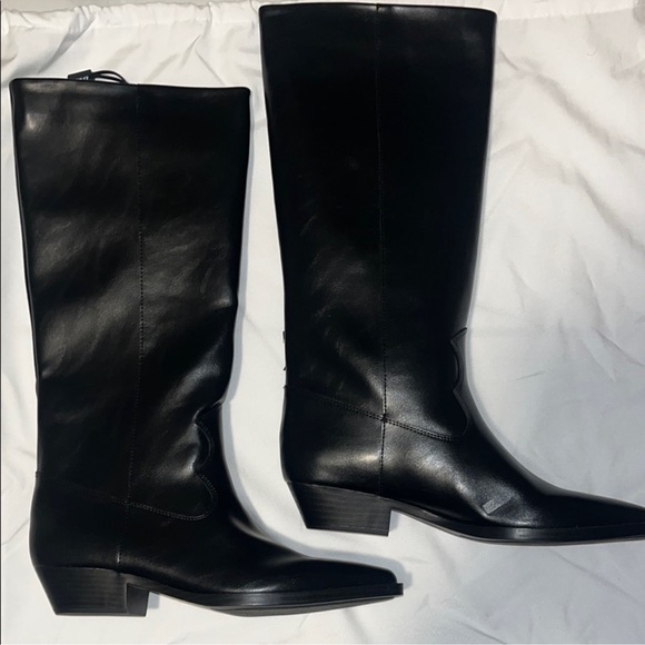 Zara Black Knee-High Boots - Picture 6 of 6